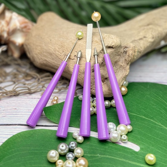 10pc DIAMOND TIPPED BEAD REAMERS & POLISHING CLOTHS JEWELRY MAKING BUNDLE LOT - Picture 3 of 16